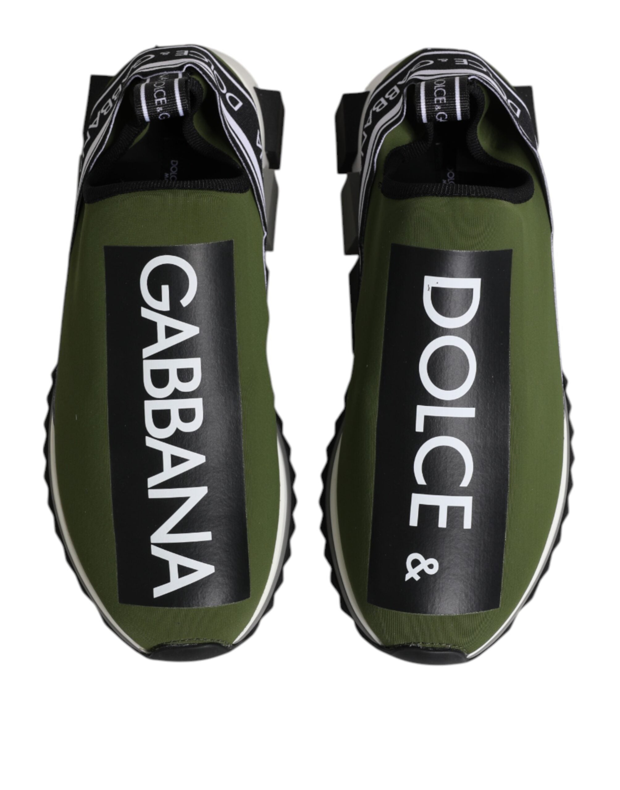 Dolce &amp; Gabbana Grønne Logo Lave Sorrento Herre Sneakers Sko