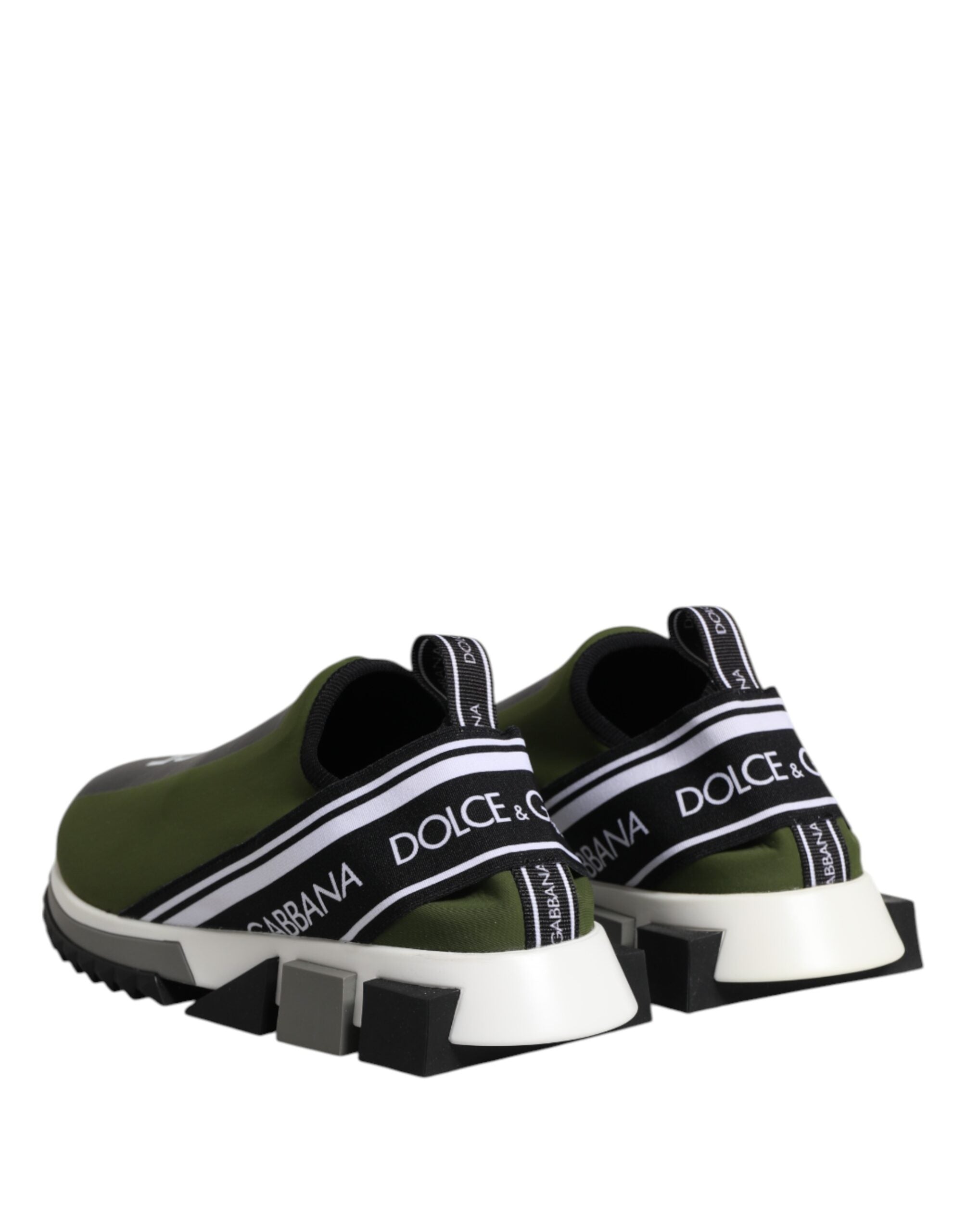 Dolce &amp; Gabbana Grønne Logo Lave Sorrento Herre Sneakers Sko