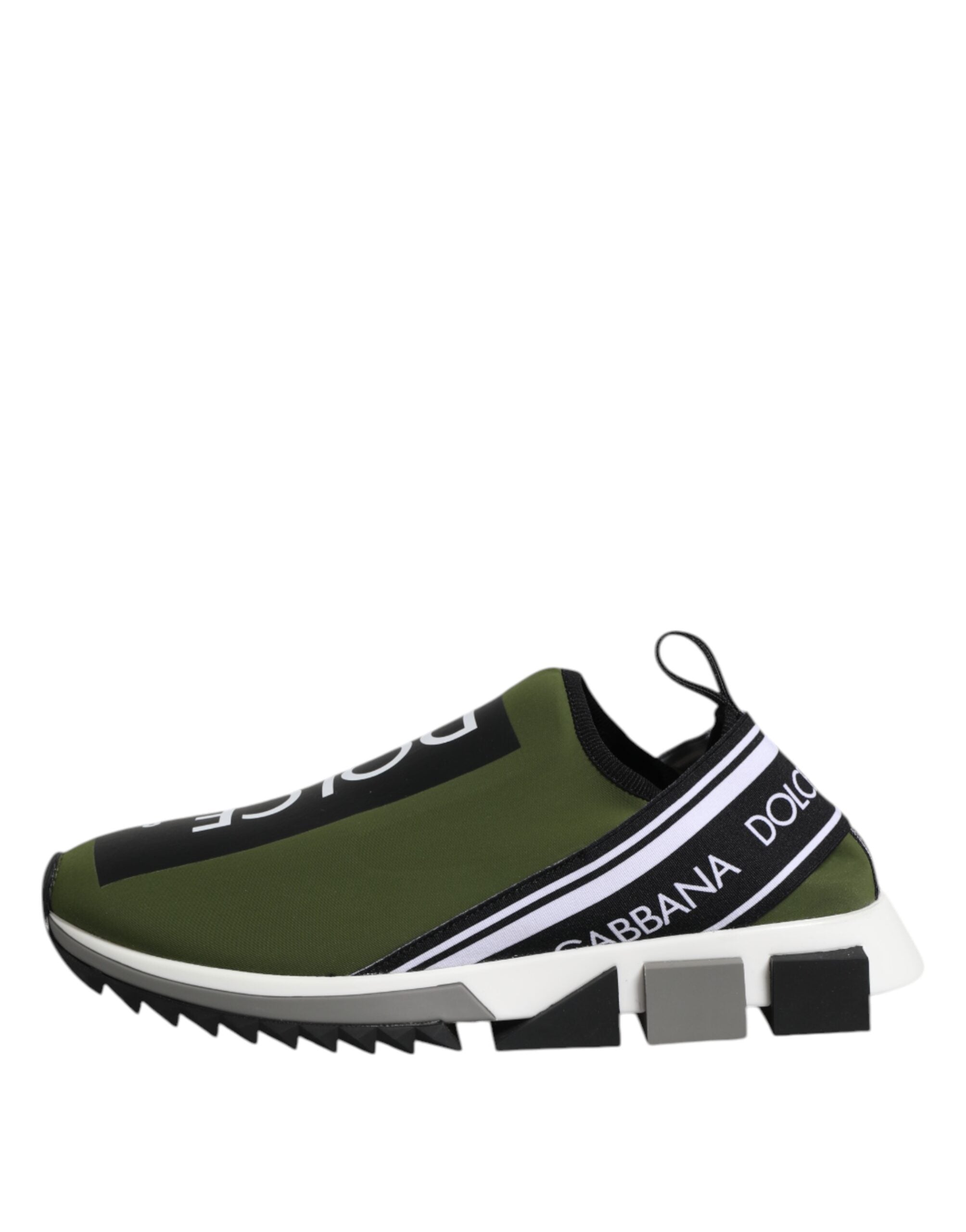Dolce &amp; Gabbana Grønne Logo Lave Sorrento Herre Sneakers Sko
