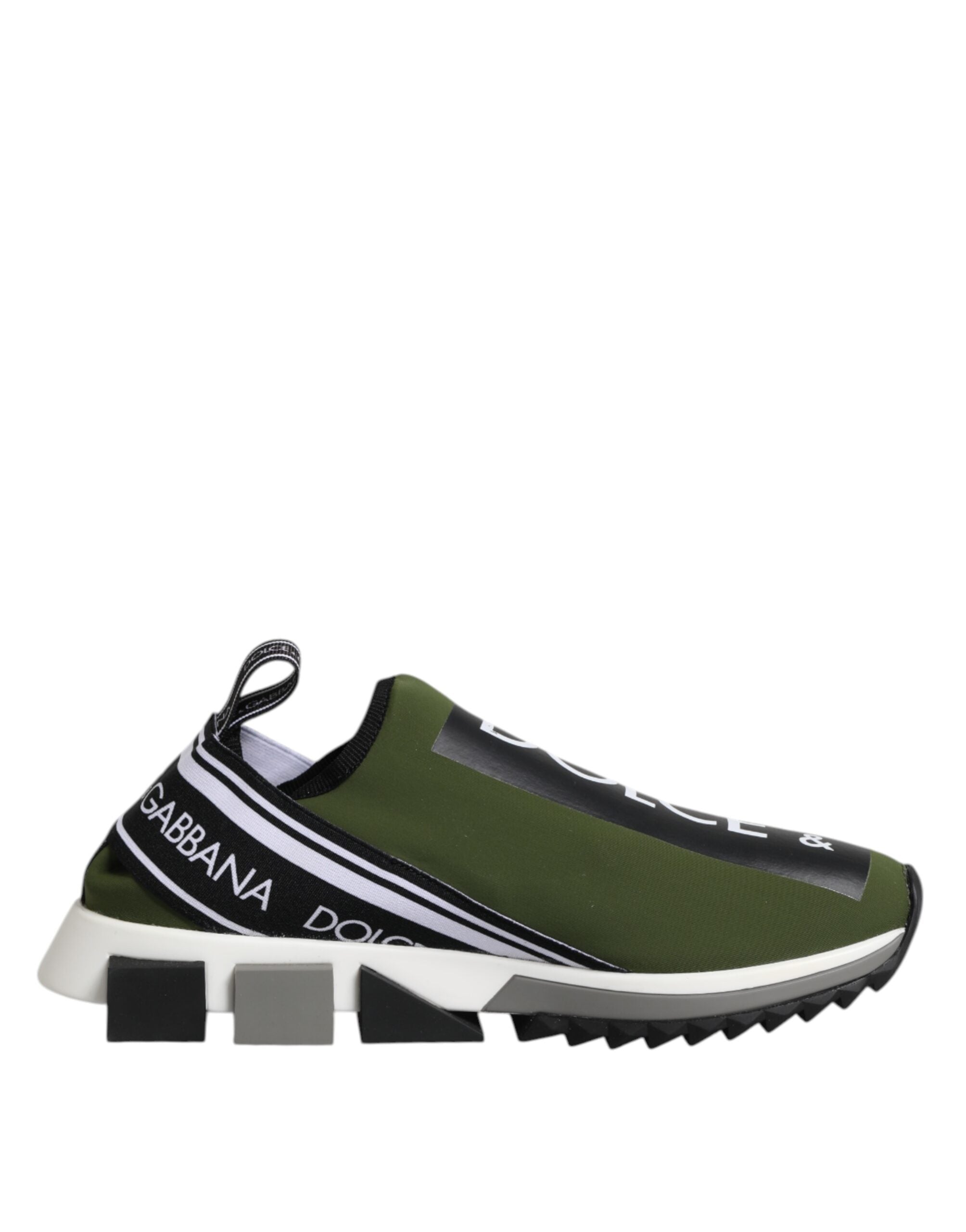 Dolce &amp; Gabbana Grønne Logo Lave Sorrento Herre Sneakers Sko