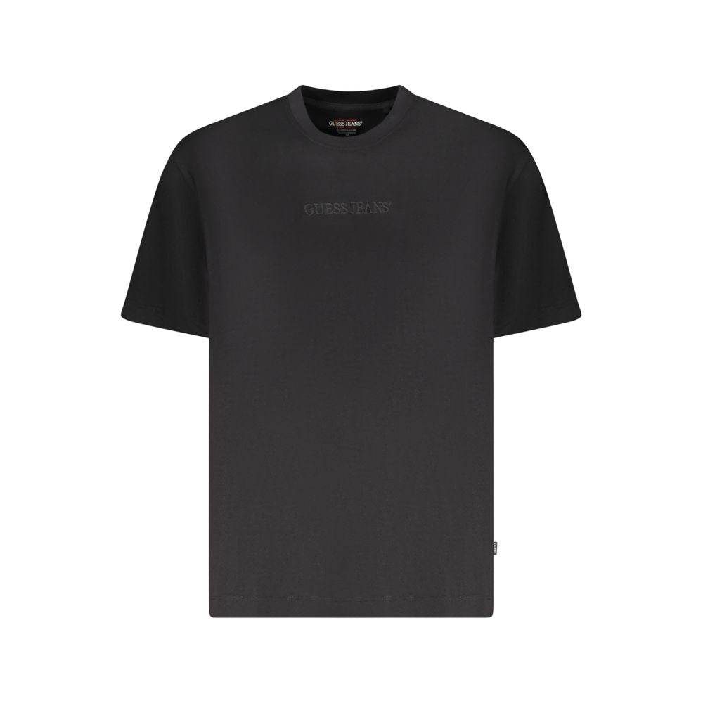 Guess Jeans Black Cotton Men Oversize T-Shirt - Hilstor