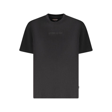 Guess Jeans Black Cotton Men Oversize T-Shirt - Hilstor