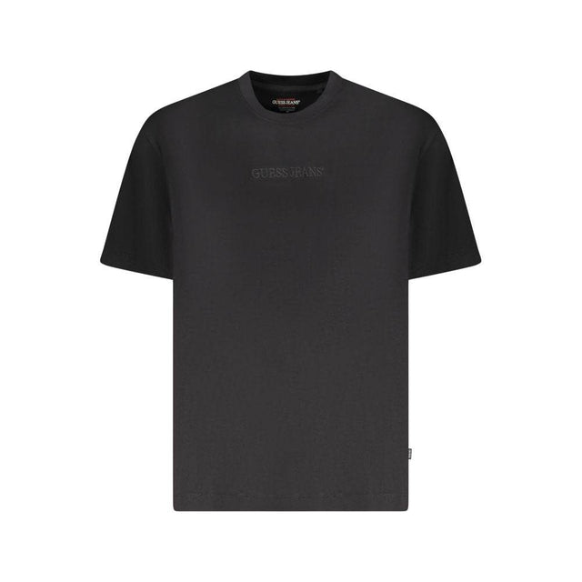 Guess Jeans Black Cotton Men Oversize T-Shirt - Hilstor