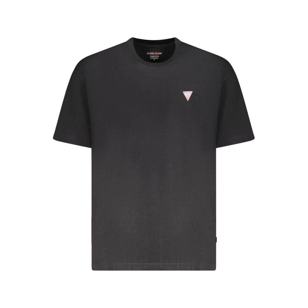 Guess Jeans Black Cotton Men T-Shirt - Hilstor