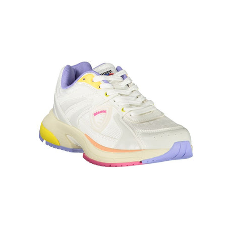 Blauer White Polyester Women Sneaker
