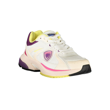 Blauer White Polyester Women Sneaker