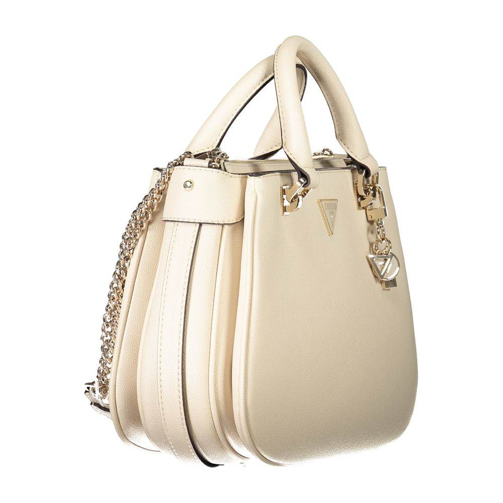 Guess Jeans Beige Polyethylene Handbag - Hilstor
