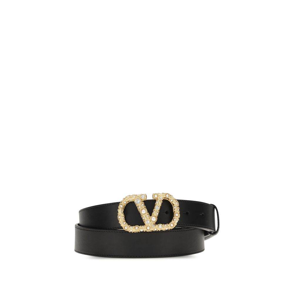 Valentino Garavani VLogo leather Belt - Hilstor