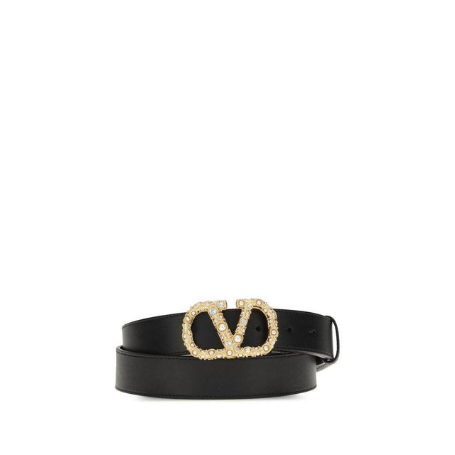 Valentino Garavani VLogo leather Belt - Hilstor