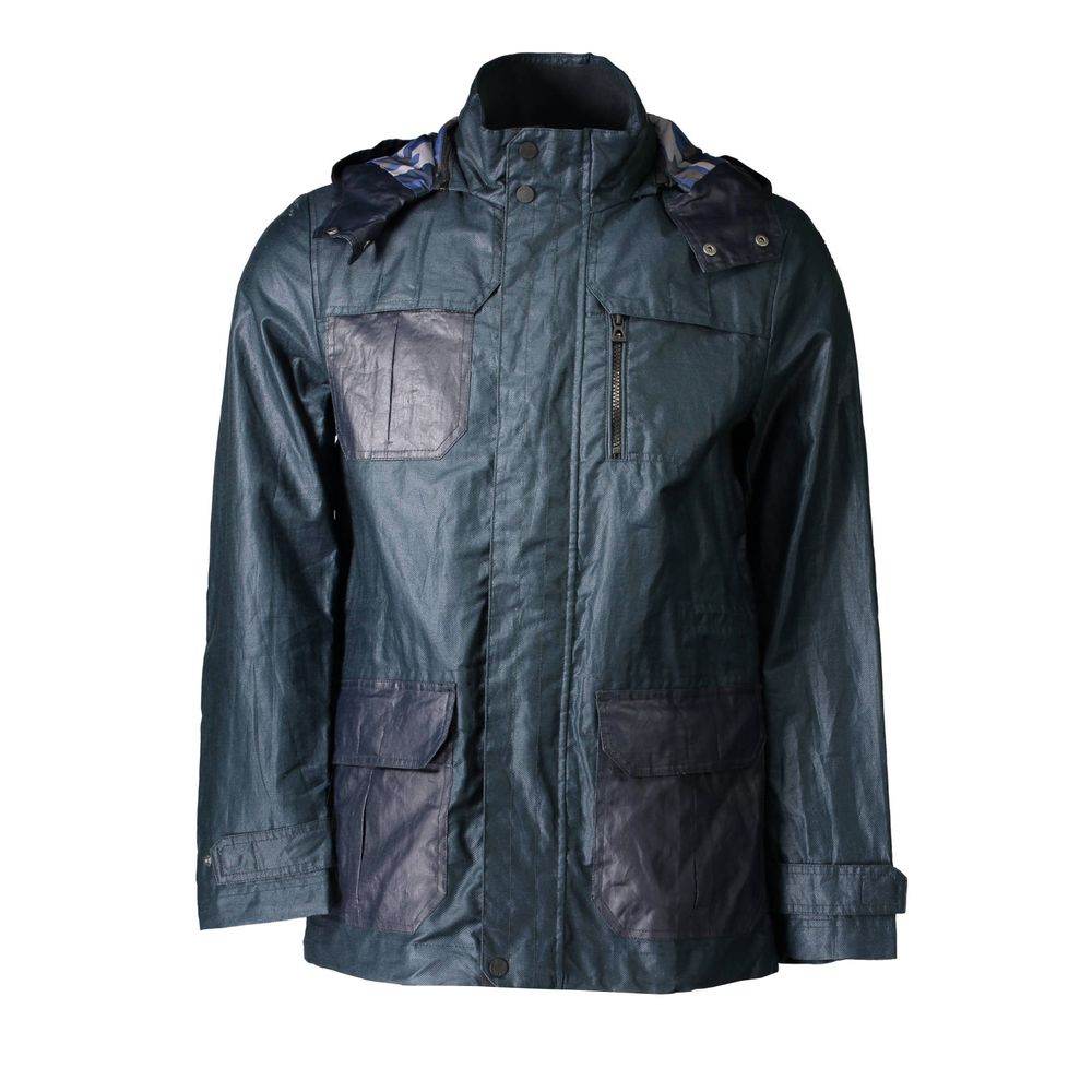 Geox Green Polyester Men Jacket - Hilstor