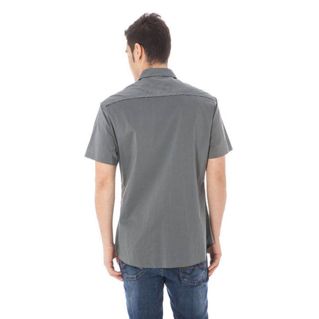Costume National Gray Cotton Shirt - Hilstor