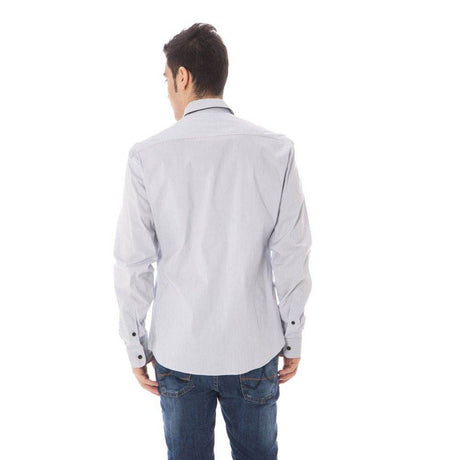 Costume National Blue Cotton Shirt - Hilstor