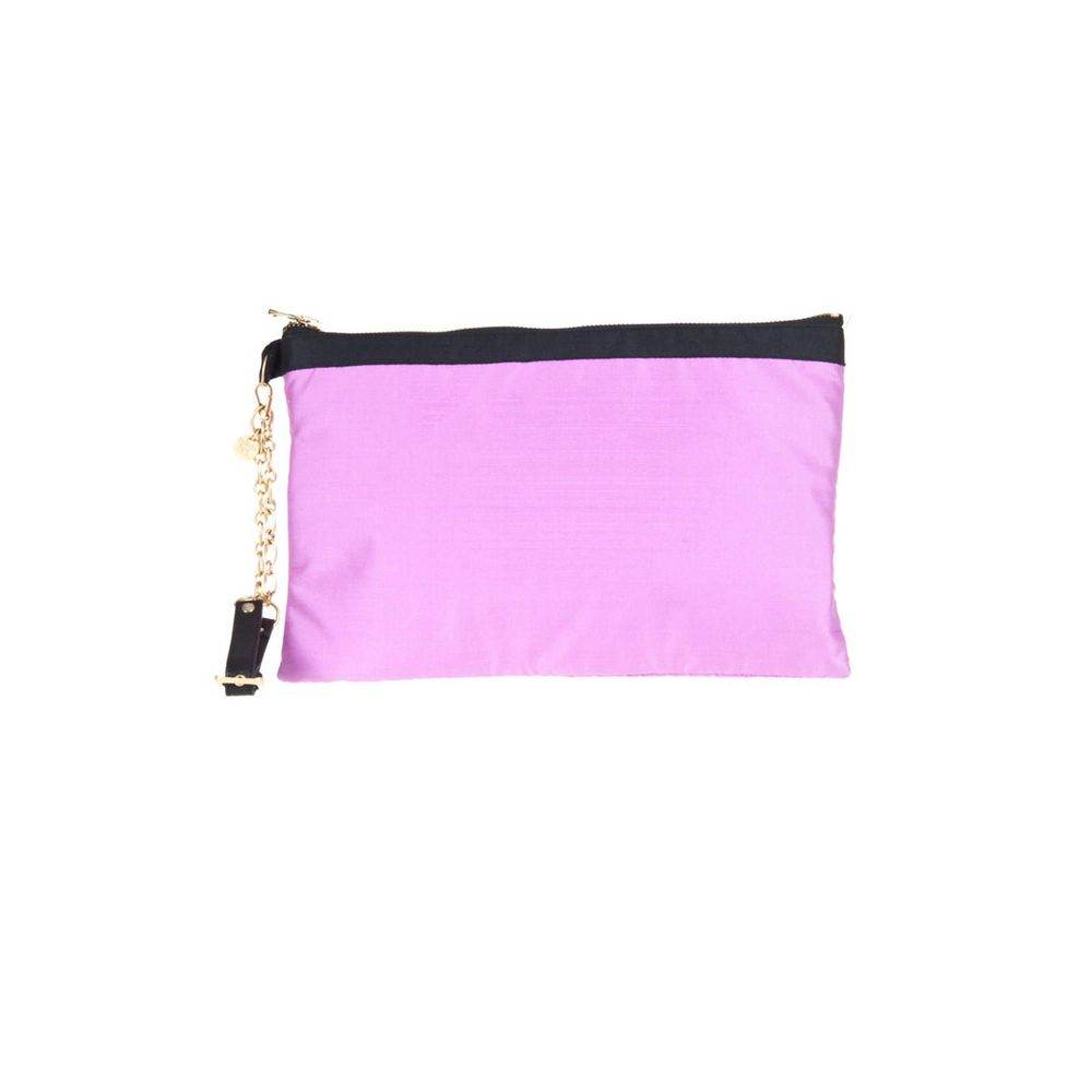 Patrizia Pepe Purple Silk Handbag - Hilstor