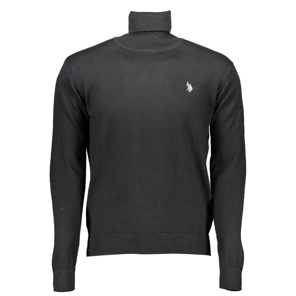 U.S. POLO ASSN. Black Cotton Sweater - Hilstor