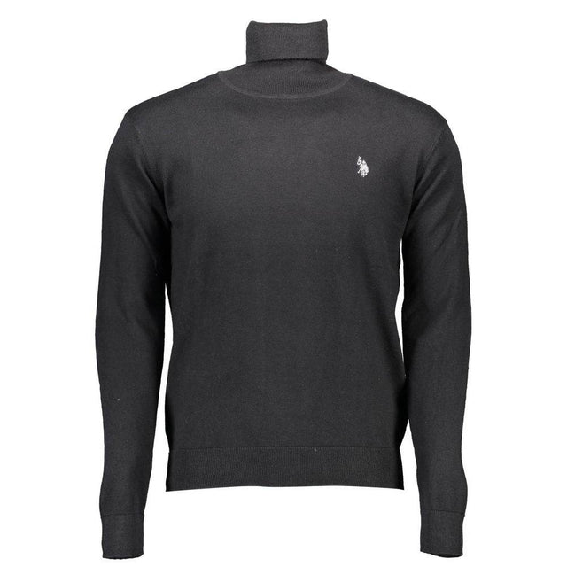 U.S. POLO ASSN. Black Cotton Sweater - Hilstor