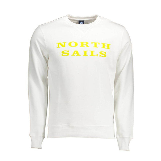 North Sails White Cotton Men Sweater - Hilstor