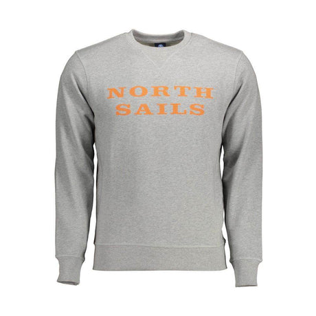 North Sails Gray Cotton Men Sweater - Hilstor