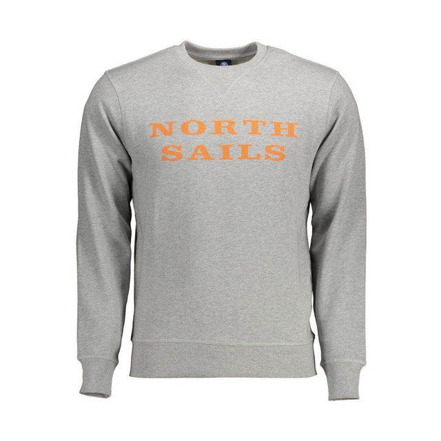 North Sails Gray Cotton Men Sweater - Hilstor