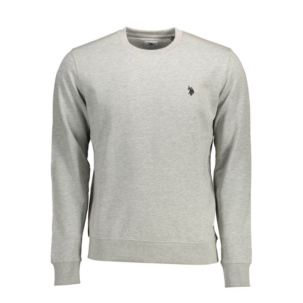 U.S. POLO ASSN. Gray Cotton Men Sweater - Hilstor