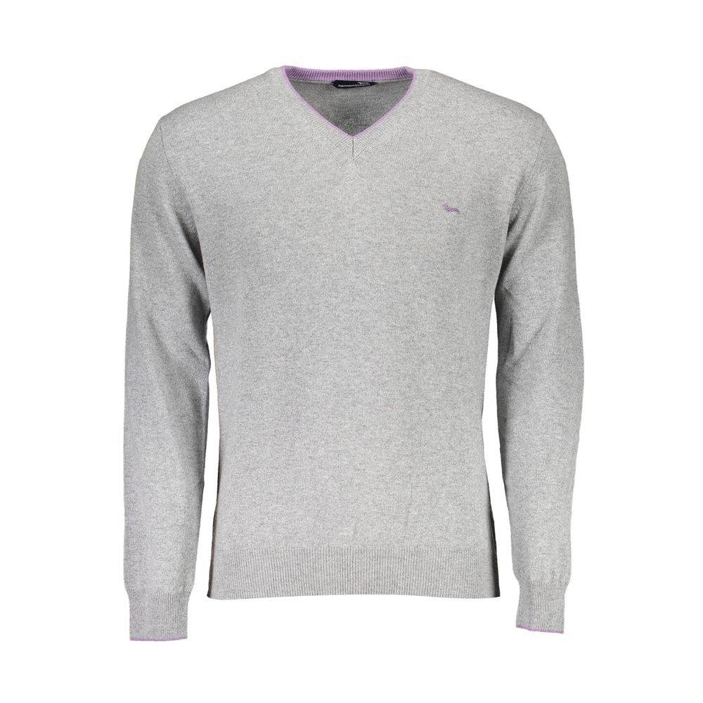 Harmont & Blaine Gray Wool Sweater - Hilstor