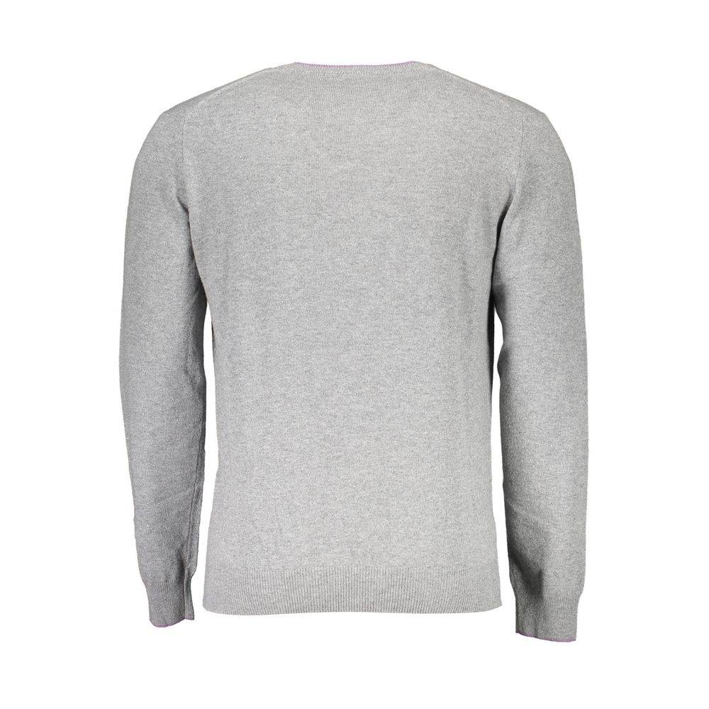 Harmont & Blaine Gray Wool Sweater - Hilstor