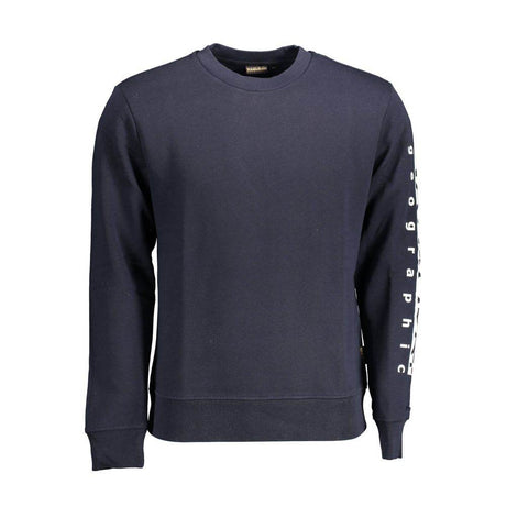 Napapijri Blue Cotton Men Sweater - Hilstor