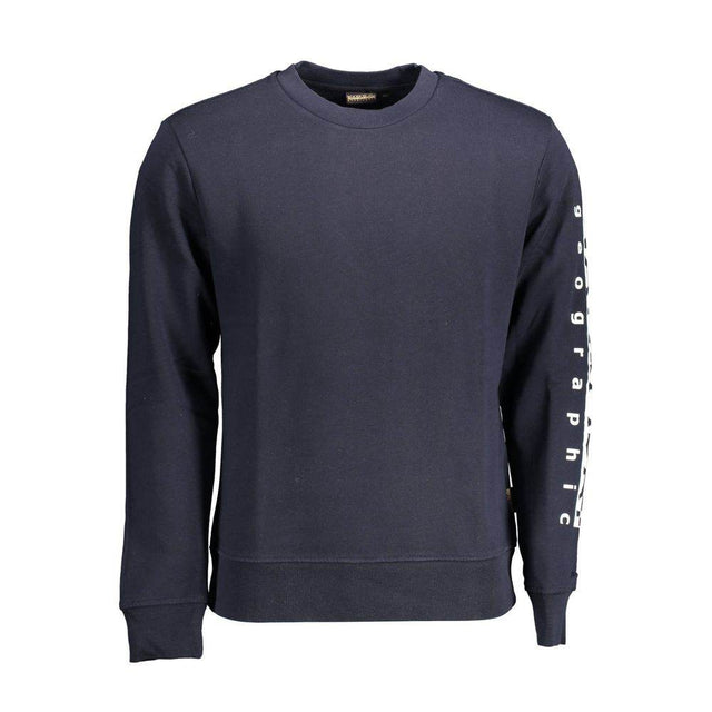 Napapijri Blue Cotton Men Sweater - Hilstor