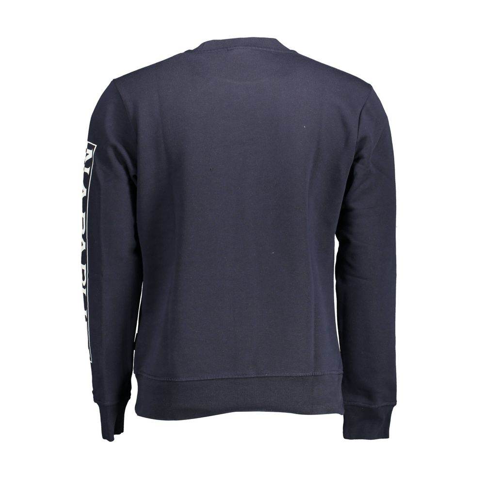 Napapijri Blue Cotton Men Sweater - Hilstor