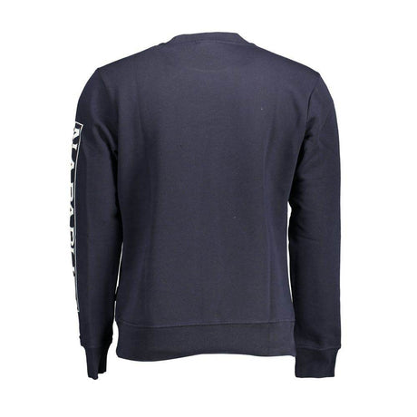 Napapijri Blue Cotton Men Sweater - Hilstor