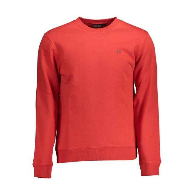 Napapijri Red Cotton Men Sweater - Hilstor