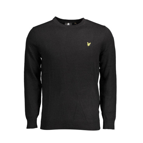 Lyle & Scott Black Cotton Sweater - Hilstor
