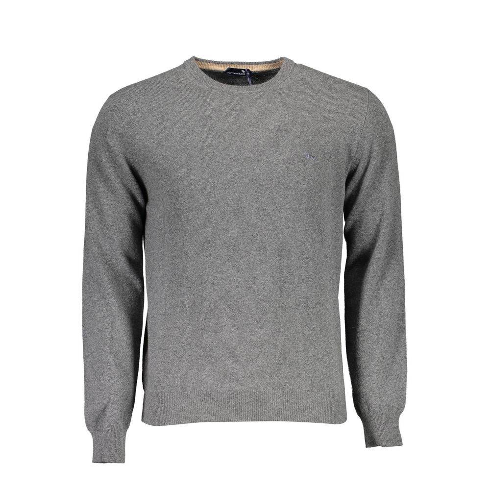 Harmont & Blaine Gray Wool Sweater - Hilstor