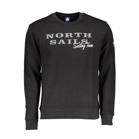 North Sails Black Cotton Men Sweater - Hilstor