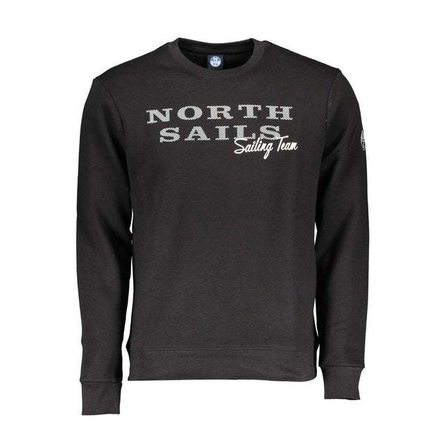 North Sails Black Cotton Men Sweater - Hilstor