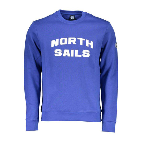 North Sails Blue Cotton Men Sweater - Hilstor