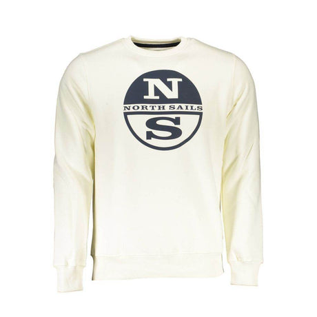 North Sails White Cotton Men Sweater - Hilstor