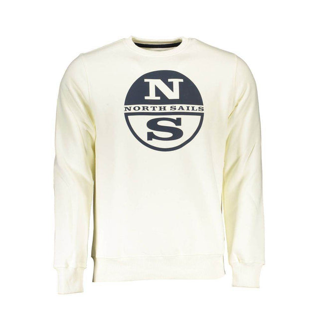 North Sails White Cotton Men Sweater - Hilstor