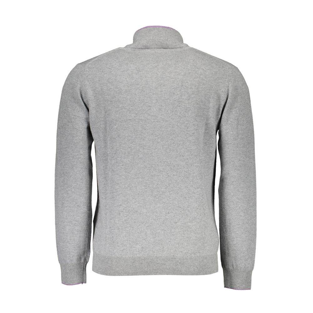 Harmont & Blaine Gray Wool Sweater - Hilstor