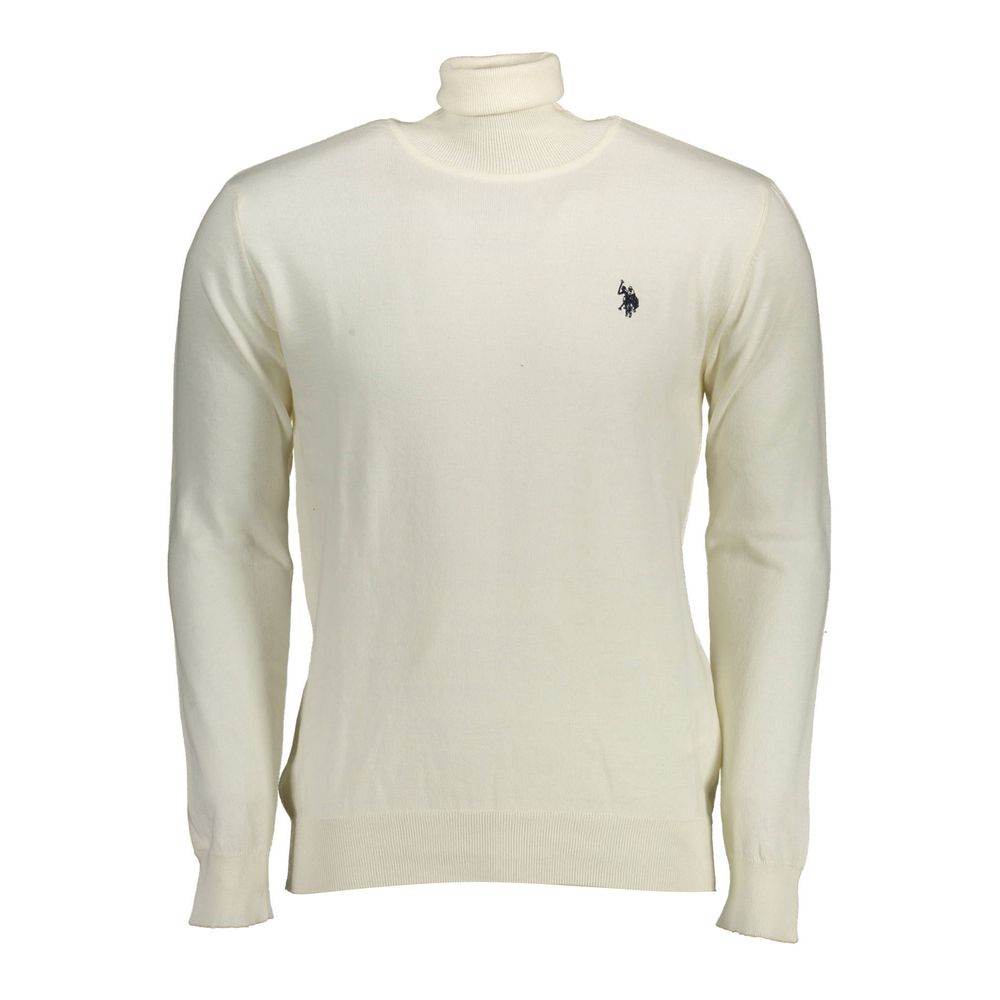 U.S. POLO ASSN. White Cotton Sweater - Hilstor