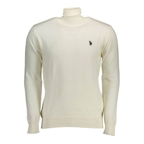 U.S. POLO ASSN. White Cotton Sweater - Hilstor