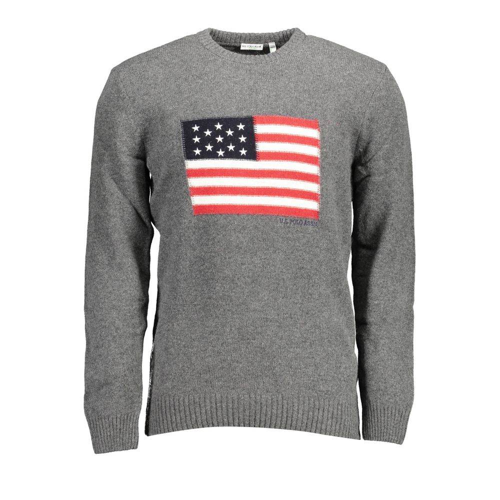 U.S. POLO ASSN. Gray Wool Sweater - Hilstor