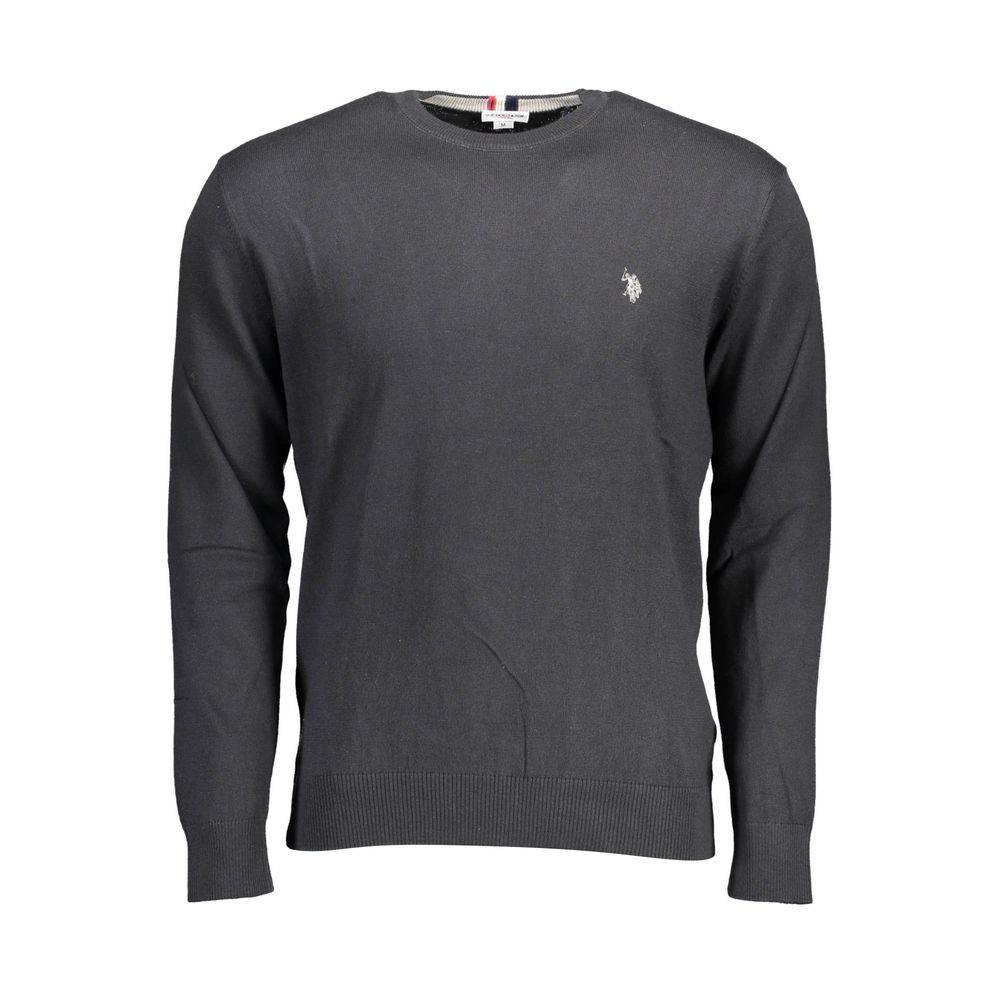 U.S. POLO ASSN. Black Cotton Sweater - Hilstor