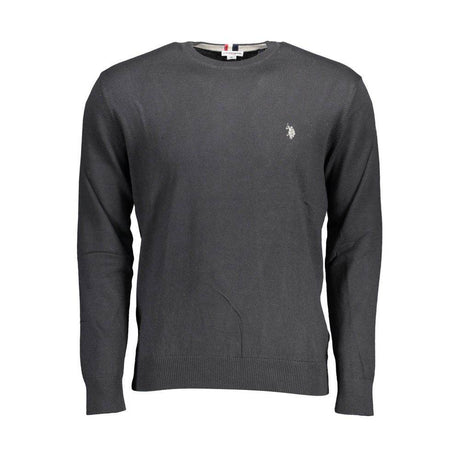 U.S. POLO ASSN. Black Cotton Sweater - Hilstor