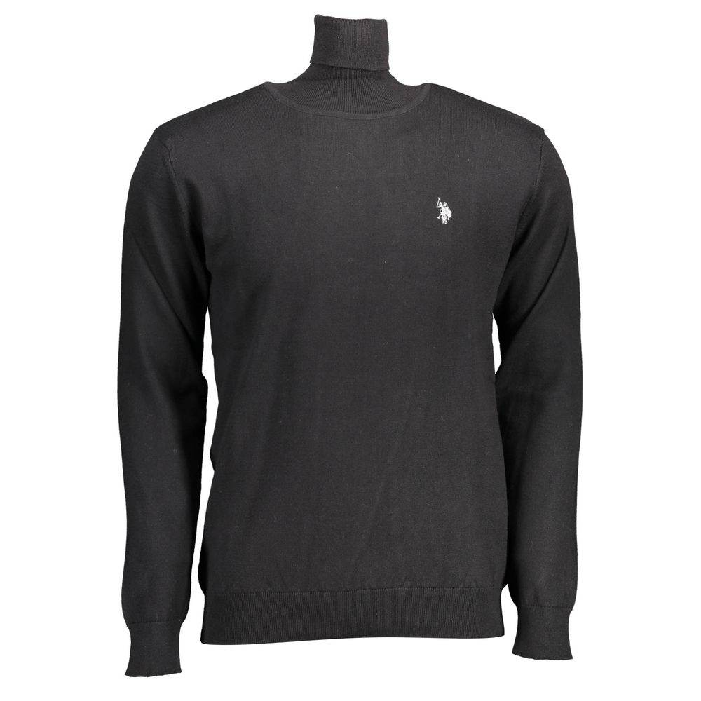 U.S. POLO ASSN. Black Cotton Sweater - Hilstor