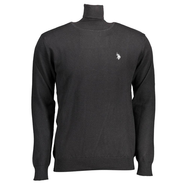 U.S. POLO ASSN. Black Cotton Sweater - Hilstor