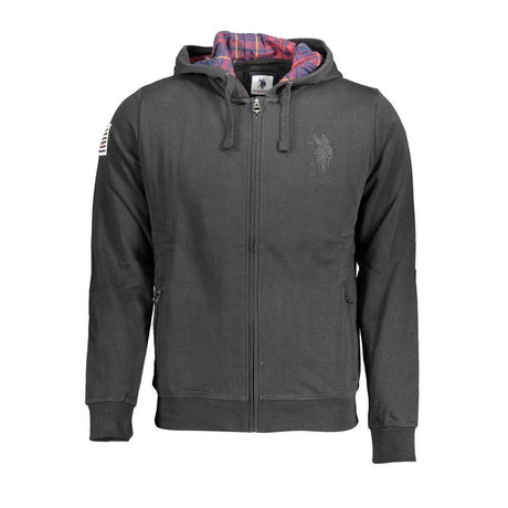U.S. POLO ASSN. Black Cotton Men Sweater - Hilstor