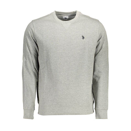 U.S. POLO ASSN. Gray Cotton Men Sweater - Hilstor