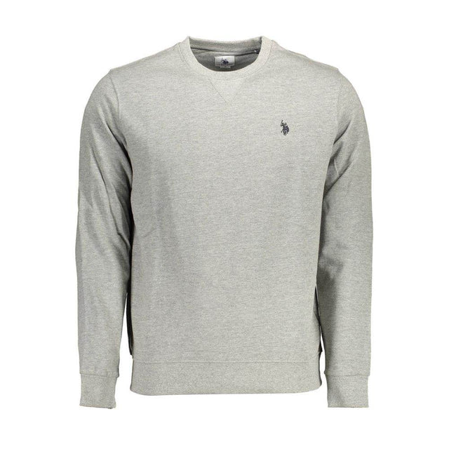 U.S. POLO ASSN. Gray Cotton Men Sweater - Hilstor