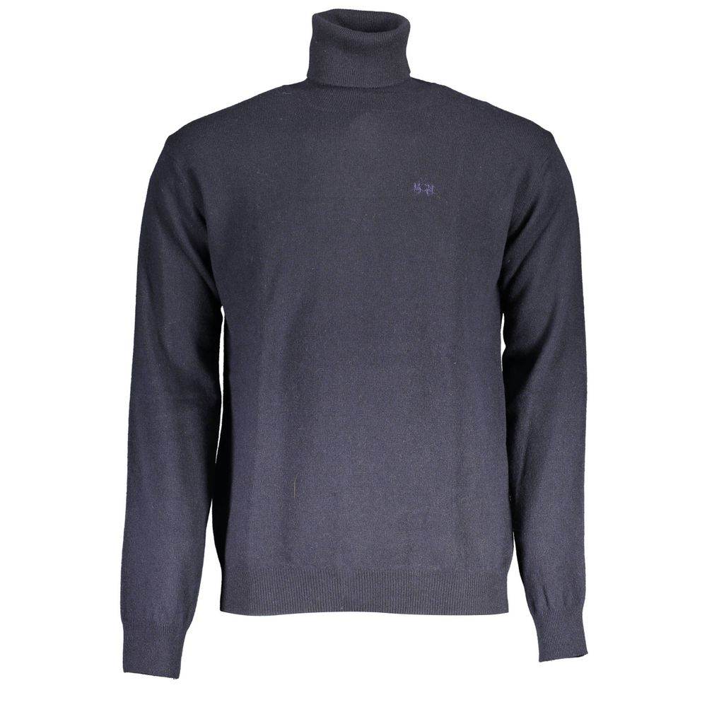 La Martina Blue Wool Sweater - Hilstor