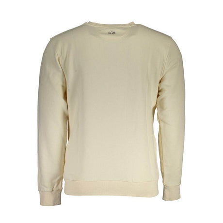 La Martina White Cotton Men Sweater - Hilstor